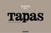 Media Kit 2017 - Tapas · (Jaén) y 100% ecológico. Pero seamos sinceros: lo primero que nos llamó la atención al verlo fue su formato, una lata de 750 ml al estilo de las clásicas