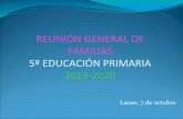 REUNIÓN GENERAL DE FAMILIAS 5º EDUCACIÓN PRIMARIA …blog.educastur.es/severoquinto/files/2019/10/padres-5-curso-2019-2020.pdf · 5º EDUCACIÓN PRIMARIA 2019-2020. ... Inglés(5º