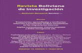 Revista Boliviana de Investigaciónhorizon.documentation.ird.fr/exl-doc/pleins_textes/divers18-09/010073576.pdf · servicios básicos, dando lugar a la llamada urbanización de la