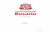 MANUAL PARA CONTRATISTAS Agosto de 2018 Versión 01 · La Universidad del Rosario cree firmemente que el aseguramiento de las condiciones en Seguridad, Salud en el Trabajo y Medio