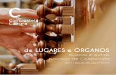 de LUGARES e ÓRGANOS · Coa desamortización comezou o imparable deterioro destes instrumentos, órganos xe-melgos, enfrontados, exemplos únicos e iconas da organería europea de