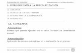 1.1.- CONCEPTOS Automatismo - ideal-marketplace A LA... · 2014-09-27 · Dpto. de Ingenieria Electrónica, de Sistemas Informáticos y Automática Universidad de Huelva 1.2.- TÉCNICAS