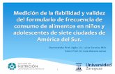 Presentación de PowerPoint - Nutricionnutricion.edu.uy/u01/uploads/2017/02/12.-Proyecto-de-Tesis-de-Doctor... · del formulario de frecuencia de consumo de alimentos en niños y