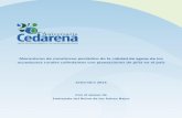 Mecanismo de monitoreo periódico de la calidad de aguas de ... · El Centro de Derecho Ambiental y de los Recursos Naturales (Cedarena), está implementando el proyecto “Desarrollo