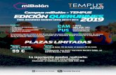 Campus miBalón - TEMPUS EDICIÓN QUERUBINES 2019 · miBalón SPORT CAMPUS 2019 TEMPUS PARA JUGADORES NACIDOS 2005 Y Incluye: Programa de entrenamiento Tentempiés Equipación de