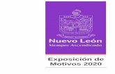 Exposición de Motivos 2020...corresponde a la reportada por el Banco de México (Banxico) para el cuarto trimestre del 2019, publicado en su segundo informe trimestral. Para las proyecciones