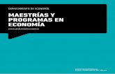 DEPARTAMENTO DE ECONOMÍA MAESTRÍAS Y ......dos trabajos por su importante contribución al estudio de la economía. › PROFESORES DE OTROS DEPARTAMENTOS Y ESCUELAS DE LA UTDT HILDEGART