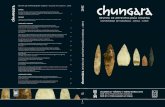 EDITORIAL OBITUARIO REVISTA DE ANTROPOLOGÍA CHILENA · 2017-10-07 · CHUNGARA REVISTA DE ANTROPOLOGÍA CHILENA (ISSN 0716-1182), fundada en noviembre de 1972, es publicada por el