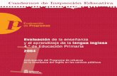 Cuadernos de Inspección Educativa Evaluación Evaluación de ...dpto.educacion.navarra.es/publicaciones/pdf/cuadernos1.pdf · 1 Anticipación del Programa de refuerzo de la enseñanza