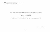 PLAN ECONÓMICO-FINANCIERO 2017-2018 GENERALITAT … Presupuestaria...1.1) Fundamento de la presentación del Plan económico-financiero y principales causas ... Fiscal y Financiera