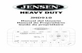 JHD910 SP PT FR - ASA Electronics · JHD910 1 INTRODUCTION ¡Gracias! Gracias por elegir un producto Jensen. Esperamos que encuentre las instrucciones en este manual de usuario claras