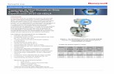 SmartLine - Honeywell · de sensor piezo resistivo que combina la detección de presión con su capacidad de compensación de temperatura ... o Rangeabilidad de hasta 100:1 o Tiempo