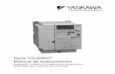 Serie VS-606V7 Manual de instrucciones VS 606 V7.pdf · • El capacitor interno del inversor sigue cargado de energía aun después de que se apaga la fuente de alimentación. Para