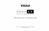 Manual de Instalación - Home Automation, Inc....Requisitos de UL expuestos en este manual y en el manual del propietario, es una violación de la Marca de Listado. INSTALACIÓN Revise