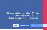 Seguimiento Plan de Acción Sectorial - 2019 · o INFOTEP de San Juan del Cesar o INFOTEP de San Andrés Islas o INTENALCO de Cali o ITFIP del Espinal El ICFES es la única entidad
