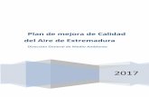 Plan de mejora de Calidad del Aire de Extremaduraextremambiente.juntaex.es/files/2017/Plan de Mejora de la Calidad del Aire de... · 3) Obtener información sobre la calidad del aire
