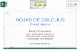 HOJAS DE CÁLCULO · Excel 16 Organización de datos - Filtrado • Filtrado de datos en Excel. – Excel dispone de operaciones similares a las bases de datos como es la recuperación