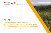 Cambio de uso actual de la tierra en la Amazonía peruana · ceja de selva, sin cobertura boscosa o con ella, a aquellas que por su CUM pueden ser destinadas a la actividad agropecuaria