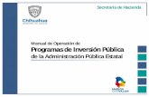 Manual de Operación de Programas de Inversión Públicaihacienda.chihuahua.gob.mx/tfiscal/inv/proginv_manual16.pdf · 2018-04-24 · Manual de Operación de Programas de Inversión