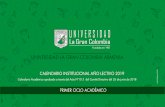 UNIVERSIDAD LA GRAN COLOMBIA ARMENIACierre de actas por el profesor y la secretaría académica 22 de noviembre de 2019 Del 25 al 28 de noviembre 2019 Del 25 al 29 de noviembre 2019