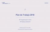 Plan de Trabajo 2018 - I.I.R.S.A · 2017-12-15 · 4 Resumen Plan de Trabajo 2018 OBJETIVO DEL PAE ACCIÓN TEMA INSTANCIA COORDINACIÓN 5. TICS 5.1 Sitio web del COSIPLAN GT ARGENTINA