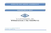 SERVEI DE MEDI AMBIENT - Vilanova i la GeltrúMemòria Anual Serveis – Servei de Medi Ambient 2017 Pàg. 7 de 44 Ingressos %Execució de l'ingrés 600.000 €