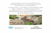 CENS DE LA POBLACIÓ INSULAR DE CONILL ORYCTOLAGUS ... · Cens de la població insular de conill Oryctolagus cuniculus a la Reserva de Biosfera de Menorca 2018 5 Al primer any (2015),