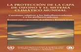 E LA PROTECCIÓN DE LA CAPA...la capa de ozono (SAO) con el agotamiento del ozono mundial dieron paso al control inicial de sustancias químicas en el marco del Protocolo de Montreal,