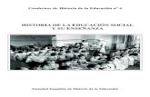Hª Educación 4sedhe.es/wp-content/uploads/4-Historia-de-la-educación-social-y-su-enseñanza.pdf«Historia de la educación Social» muy desigual, dependiendo de universidades, con