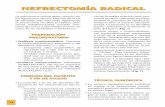 NEFRECTOMÍA RADICAL · glándula suprarrenal, grasa pe-rirrenal y de la fascia de Gerota (Fig. 8). • Nefrectomía radical izquierda - Incisión paracólica a lo largo de la línea
