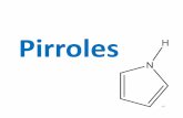 Pirroles - UNAMdepa.fquim.unam.mx/amyd/archivero/CORRECCIONPIRROLES_26651.pdf · Tiofeno La síntesis comercial de tiofenos se realiza con azufre mayormente pentasulfidode fosforo