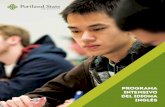 Programa Inglés - Portland State University · 2016-04-20 · en Portland, Oregon para fortalecer su fluidez inglesa en el programa intensivo IELP. Aquí está la oportunidad de
