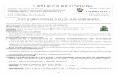 NOTICIAS DE HAMURA...NOTICIAS DE HAMURA Publicado por la Ciudad de Hamura Edición en Español Redacci ó n: Sección de Información Pública (Kōhōkōchoka) 〒 205-8601 Tōkyō-to,