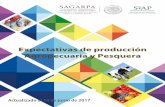 Expectativas de producción Agropecuaria y Pesquera · 2018-09-04 · Expectativas de producción agropecuaria y pesquera 2017 El volumen de producción agropecuaria y pesquera de