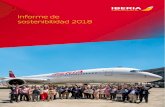 Informe de sostenibilidad 2018 - Iberia...Memoria de Sostenibilidad 2018 05 Como decía al principio, la incorporación del A350 a nuestra flota ha sido un gran hito en 2018, que aporta