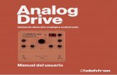 Analog Drive - Elektron ... GRACIAS Gracias por adquirir el Analog Drive. ¡Enhorabuena! El Analog Drive proporciona ocho tipos de distor-sión analógica en una sola unidad. Es el