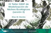 IX Taller GBIF de Modelización de Nichos Ecológicos (sesión 3) · 2018-09-11 · dinÁmica • presentaciÓn previa de los casos de trabajo • selecciÓn de casos de trabajo •