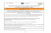 TECNOLÓGICO NACIONAL DE MÉXICO CAMPUS QUERÉTAROtecnolÓgico nacional de mÉxico campus querÉtaro resultados del proceso de selecciÓn agosto- diciembre 2019 a continuaciÓn se