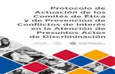 Protocolo de Actuación de los Comités de Ética y de ... · Protocolo de Actuación de los Comités de Ética y de Prevención de Conflictos. 4. Registro de casos de presunta discriminación.