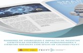 RANKING DE VISIBILIDAD E IMPACTO DE REVISTAS CIENTÍFICAS ESPAÑOLAS DE HUMANIDADES Y ... · 2020-02-11 · ranking de visibilidad e impacto de revistas cientÍficas espaÑolas de