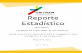 Reporte Estadístico · 2 days ago · Presentación 3 El OSITRAN, en ejercicio de su función supervisora contemplada en los artículos 11, 13 y 26 del Reglamento General de Supervisión,