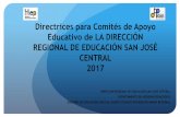 Comités de apoyo educativo de LA DIRECCIÓN …...adecuaciones curriculares significativas en coordinación con el Comité de Evaluación de los Aprendizajes. e) Facilitar la participación