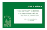 Programación Didáctica Área de Matemáticas · c) Contribución al desarrollo de las competencias de aprender a aprender: a. Uso de herramientas matemáticas básicas o comprensión