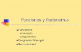 Funciones y Parámetros...Inclusión de Ficheros I Los prototipos de las funciones usadas por varios ficheros fuente se suelen definir en un fichero de cabecera #include