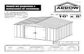 Manual del propietario e instrucciones de ensamblajeaz274650.vo.msecnd.net/assets/pdf/MOD_201400-MOD... · construyendo un piso o una cubierta de madera, el Arrow ﬂ oor frame kit