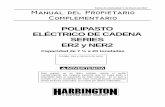 POLIPASTO ELÉCTRICO DE CADENA SERIES ER2 y NER2 Large Cap Owners Manual...del Propietario de Polipasto Eléctrico de Cadena, Series ER2 y NER2, con capacidad de 1/8 a 5 toneladas".