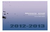 Memoria anual 2012-2013 - Universidad de Las Palmas de ... · deportivas, de representación estudiantil, solidarias y de cooperación de los estudiantes de la ULPGC. Dicho reglamento