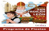 Programa de Fiestas...fines de semana con la fiesta local del 5 de octubre, San Froilán, como fecha principal. Estas fiestas tienen su máxima expresión este año el 2 de octubre,