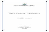 MANUAL DE AUDITORIA GUBERNAMENTAL · MANUAL DE AUDITORIA GUBERNAMENTAL PARTE VI AUDITORIA AMBIENTAL PROYECTO BID/CGR MANAGUA – NICARAGUA ... 3.2 Cuestionario basado en modelo COSO