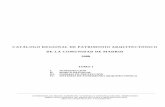 CATÁLOGO REGIONAL DE PATRIMONIO ARQUITECTÓNICO DE LA ... · patrimonio arquitectónico, viene exigiendo e informando los documentos de Catálogo en las Revisiones de planeamiento